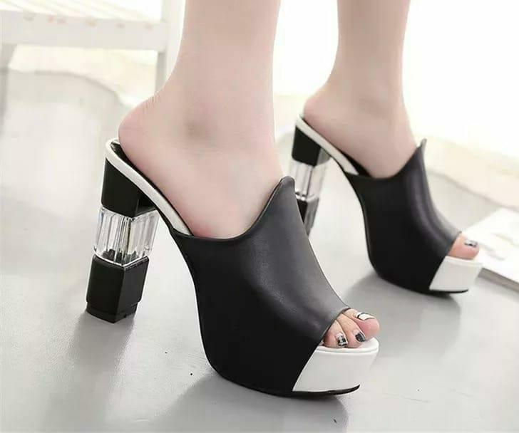 High Heels Fancy Trendy back open 4 inches heel