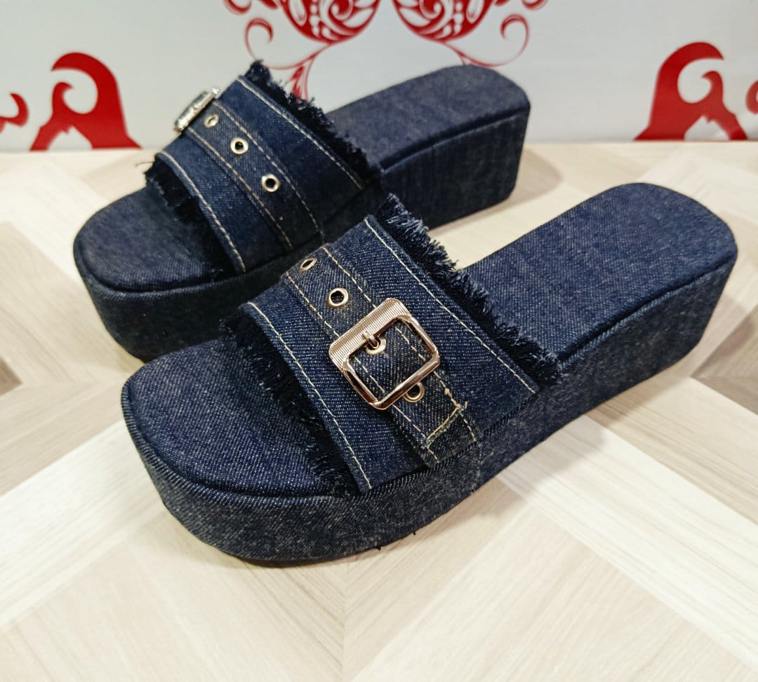 WOMEN CASUAL DEINM SLIPPER 2.5 INCH2967