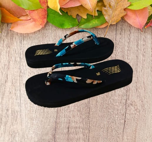 casual printed floral softie 1 inch slipper 2971