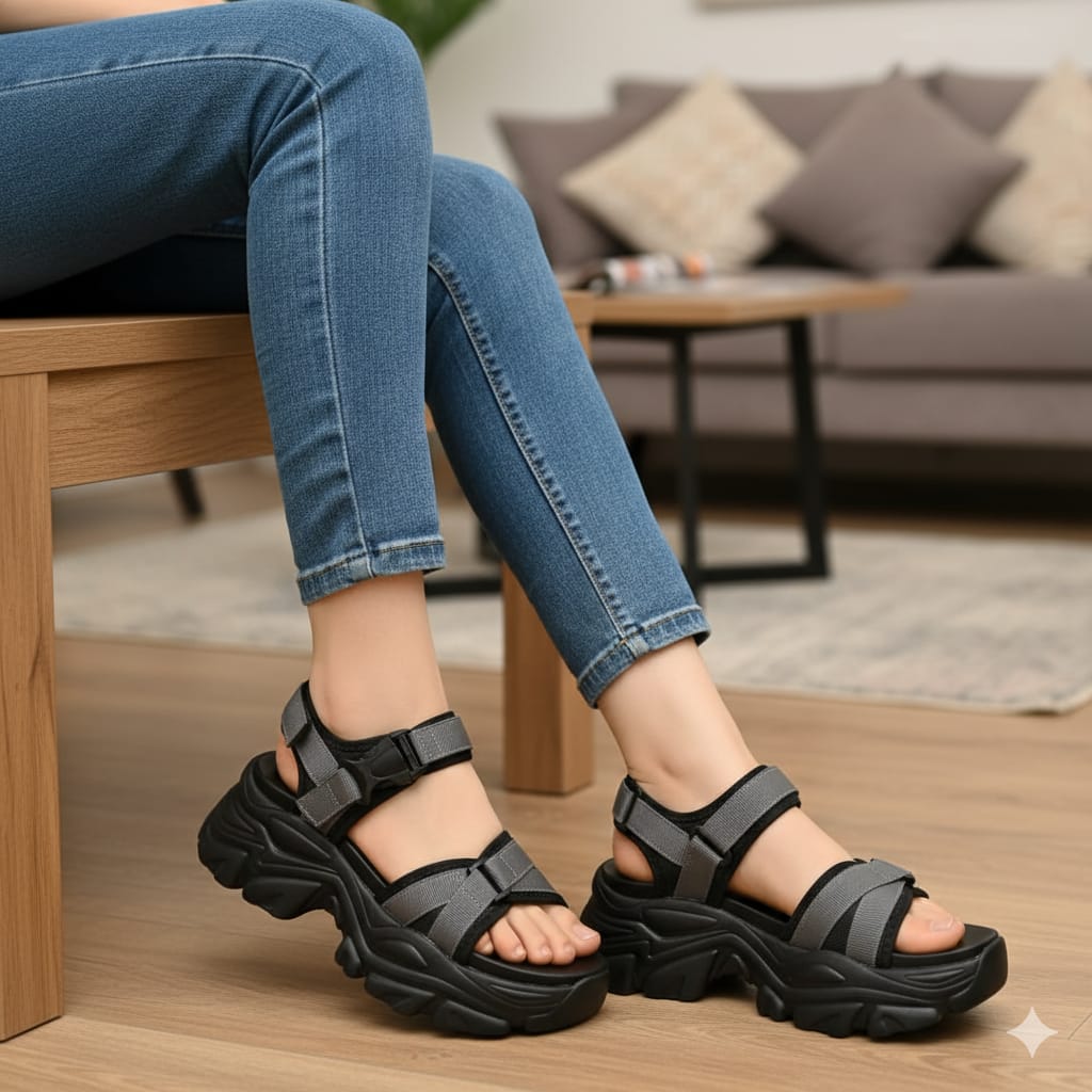Platform wedge summer thick sole 3 inches sandal