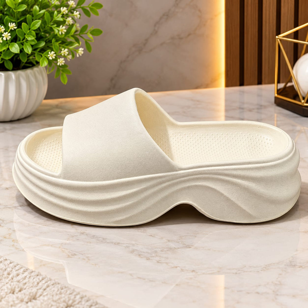Super soft comfy trendy chunky wedge EVA lightweight clogs slipper 3105