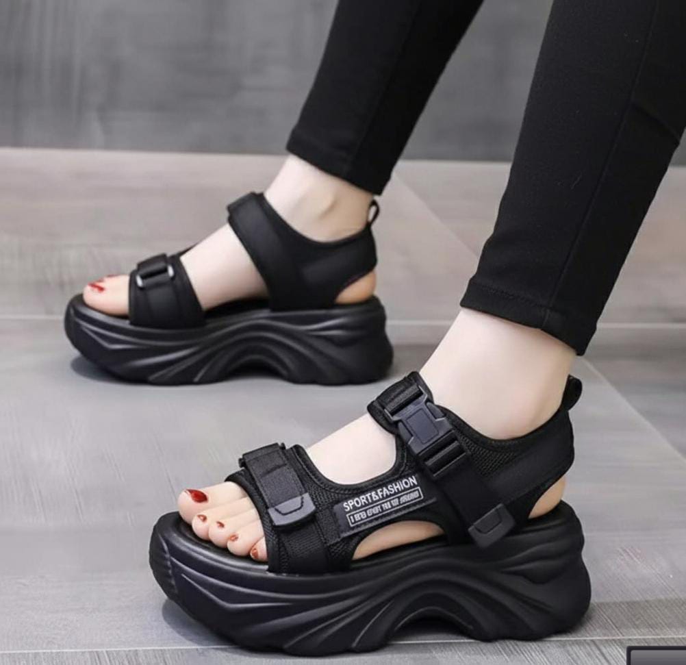 Chunky gladiator shadow loft platform thick sole sandal 3037