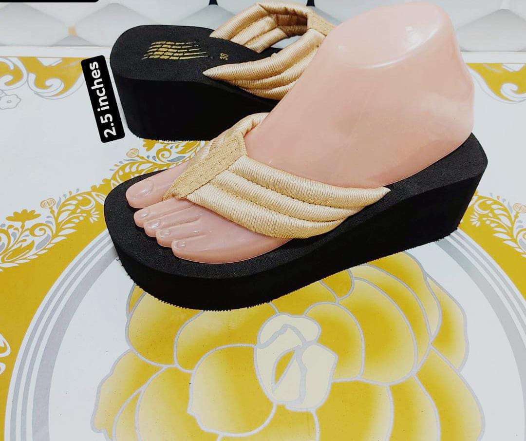 simple flipflops casual 2.5 inches slippers 2976