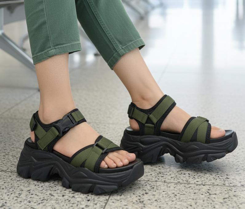 Platform wedge summer thick sole 3 inches sandal