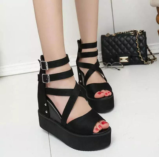 Fancy sandals high heel 4 inches sandals