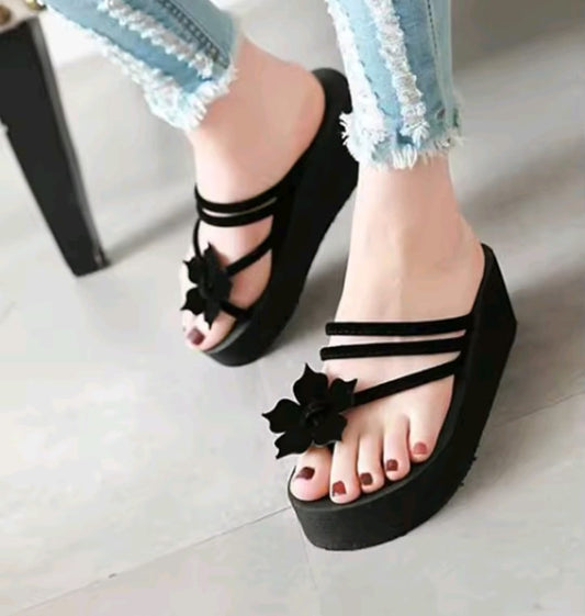Beach flipflops slippers for women 2 inches high slipper 2586
