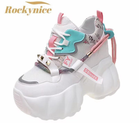 WOMEN BREATHABLE SHOES WOMEN CHUNKY SNEAKER 2981