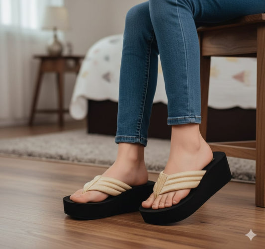 simple flipflops casual 2.5 inches slippers 2976