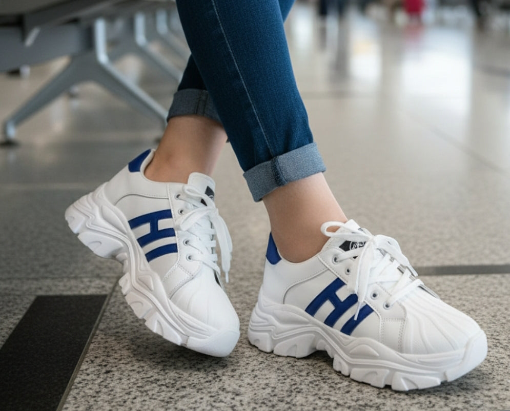 Year End Sale 30% OFF Platform lace up sneakers casual 2.5 inches shoes 2794