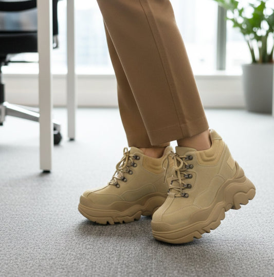 12cm increasing height platform thick sole shoes 3010