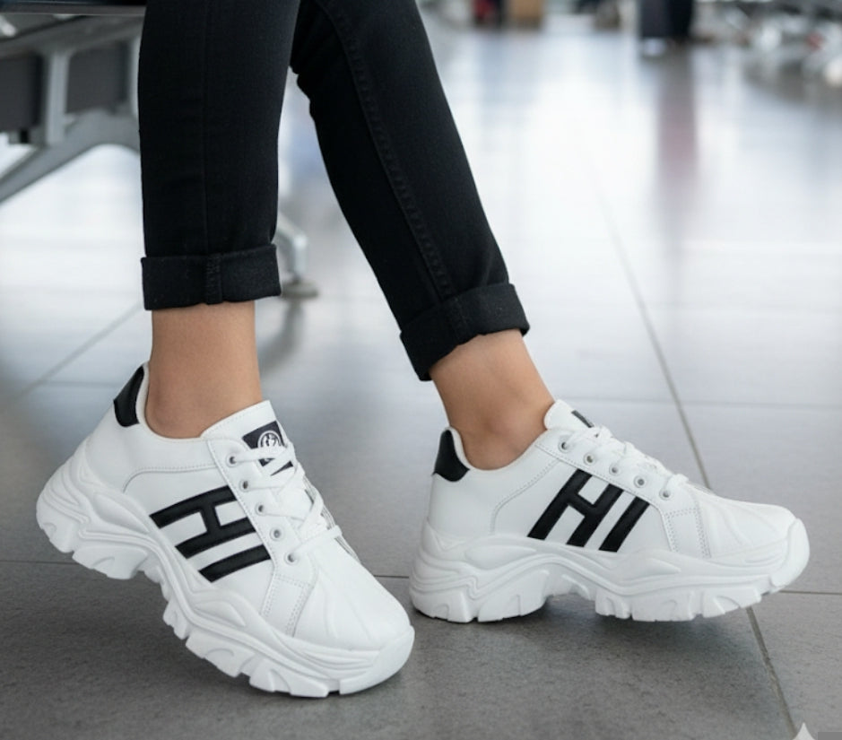 Year End Sale 30% OFF Platform lace up sneakers casual 2.5 inches shoes 2794
