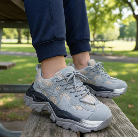 Platform chunky fashion sneakers 2.5 inches shoes