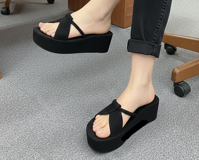 Year End Sale Casual flipflops dori cross strap 2.5 inches slippers