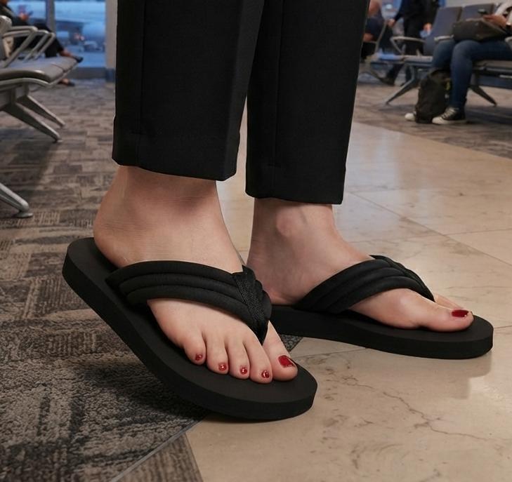 Extra soft china sole 2585 trendy flipflops 1 inch flat