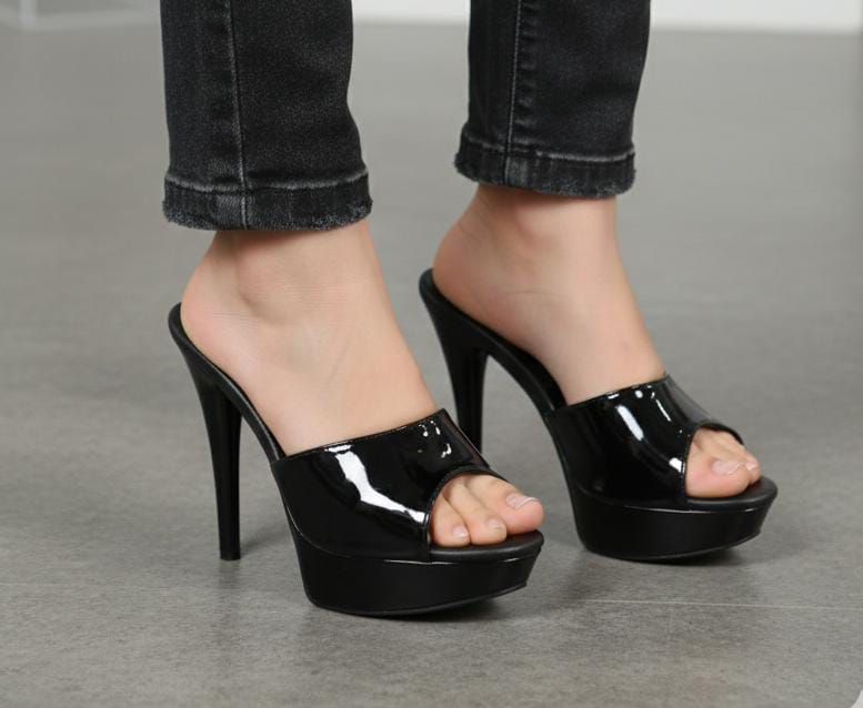 Fashion High Pencil Heel open toe 5.5 Inches sandal 2649
