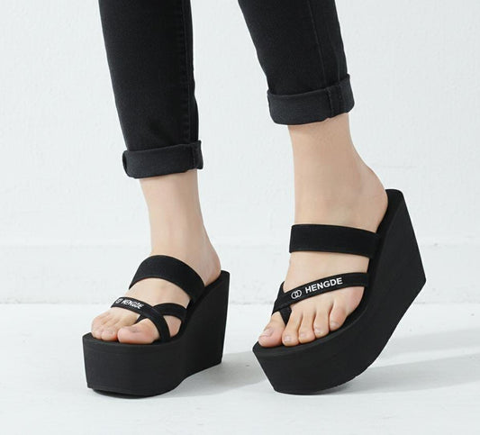 High heel casual flipflops 4 to 4.5 inches high slipper